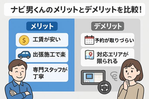 ナビ男くんのメリット・デメリット比較