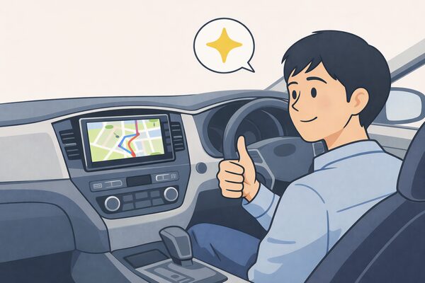 純正のように綺麗に仕上がったカーナビ取り付けイメージ