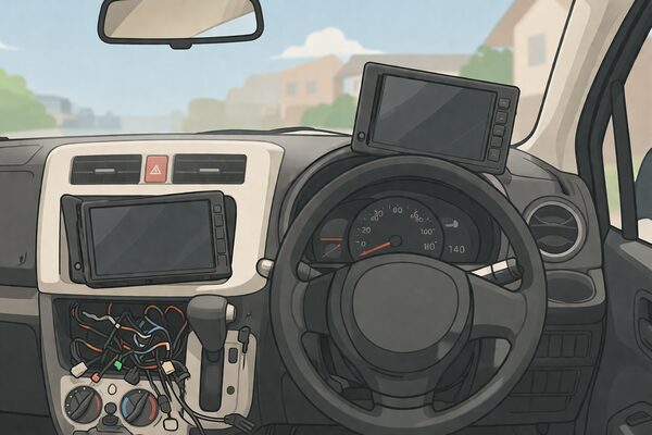 軽自動車のカーナビ後付けでよくある失敗例（サイズ不一致・配線ミス・取付不良）