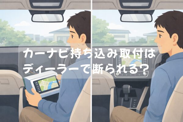 カーナビの持ち込み取付で断られる不安と解決イメージ