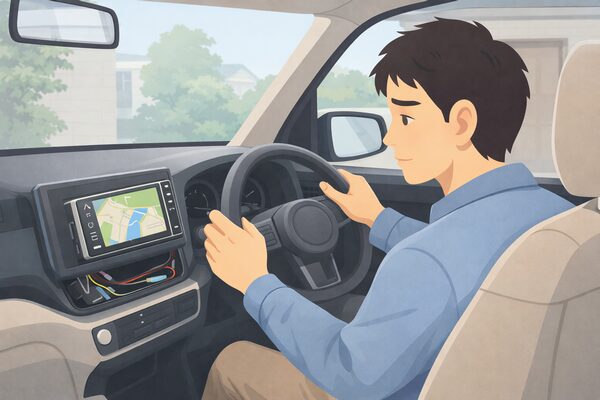 カーナビ取付の失敗例イメージ（配線や設置の問題）