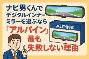 ALPINE DVR-DM1246Aデジタルインナーミラー本体の製品写真