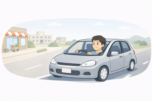 近距離利用が中心で走行距離が少ないユーザーにエンキロが向いていることを示したイメージ図