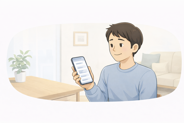 エンキロの料金を確認して自分に合うか判断している様子のイメージ図