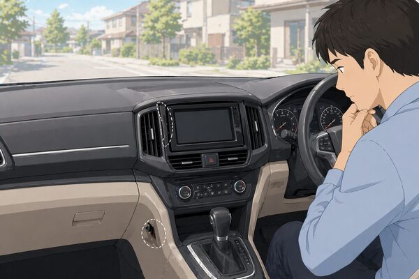 ノアのテレビキャンセラー取り付け後に違和感が出ているイメージ