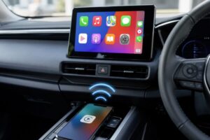 Apple CarPlayをワイヤレス化して利用している車内イメージ